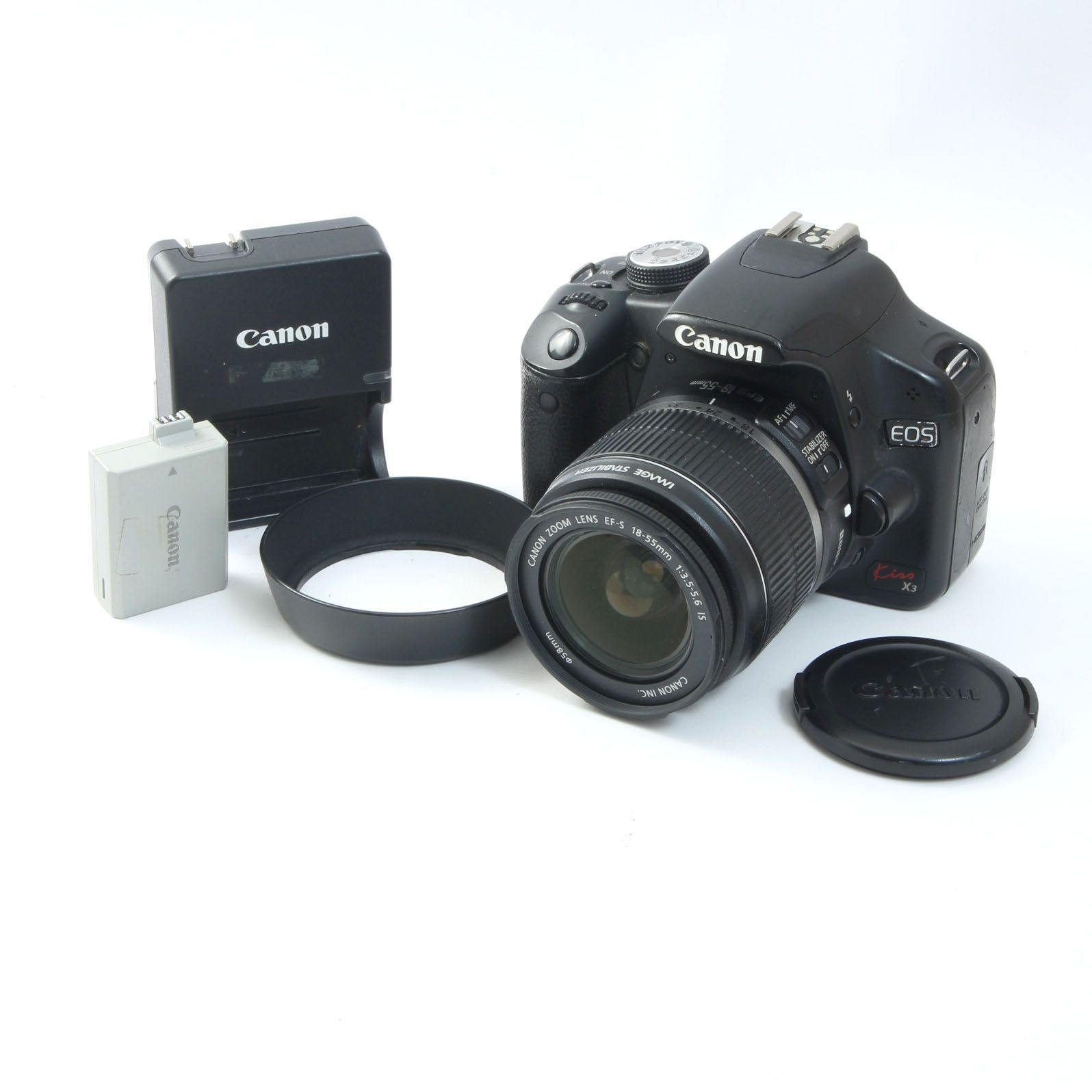 Canon キャノン EOS Kiss X3 + EF-S 18-55mm F3.5-5.6 IS レンズセット
