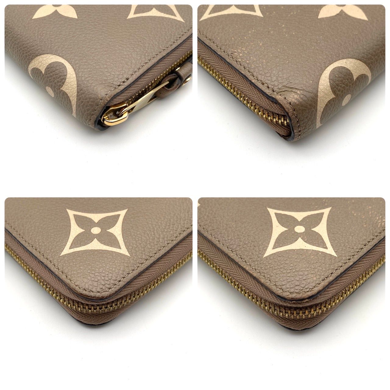 ルイヴィトン モノグラム アンプラント バイカラー ジッピーウォレット