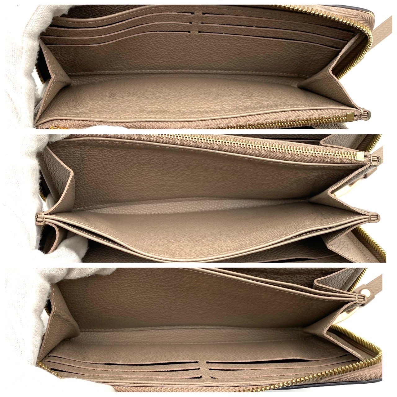 ルイヴィトン モノグラム アンプラント バイカラー ジッピーウォレット