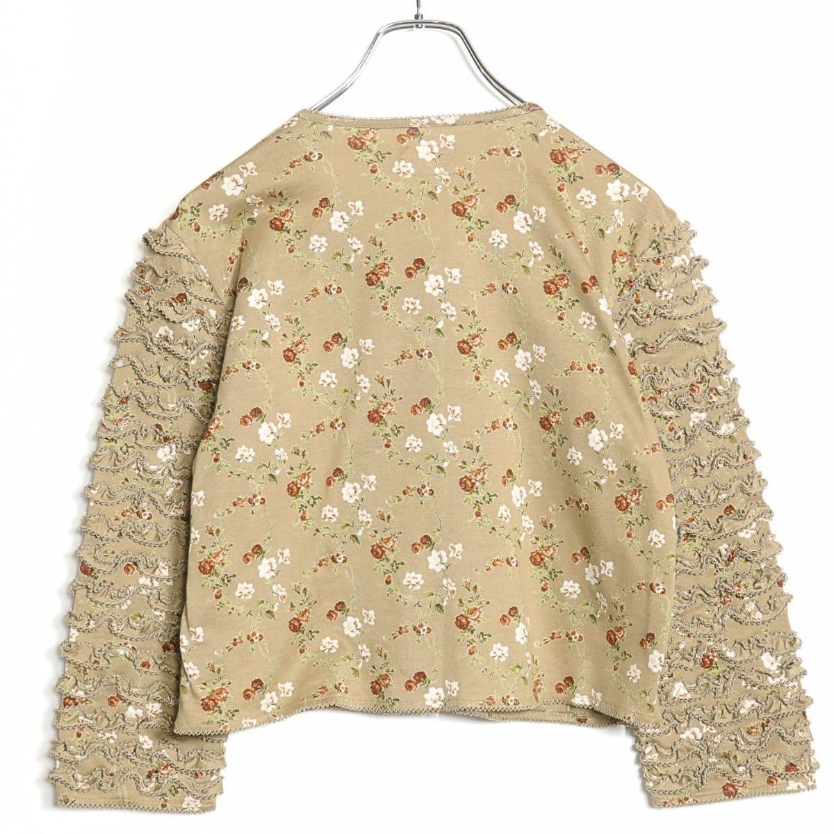 美品】ワンダフルワールド カネコイサオ☆花柄上下セット カーディガン