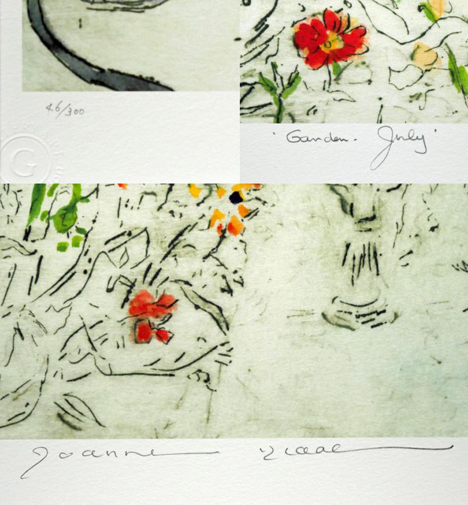 ジョアン アイザック（Joanne ISAAC）「Garden－July 7月のガーデン