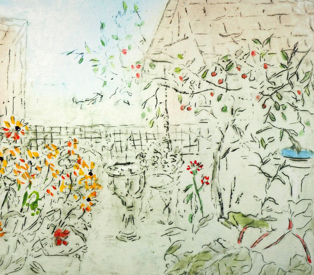 ジョアン アイザック Garden ジョアン アイザック（Joanne ISAAC）「Garden－July 7月のガーデン