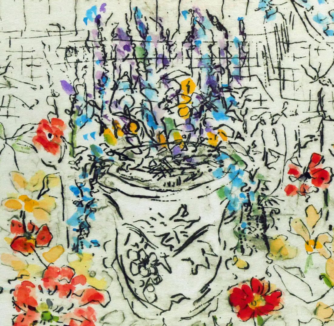 ジョアン アイザック（Joanne ISAAC）「Garden－July 7月のガーデン