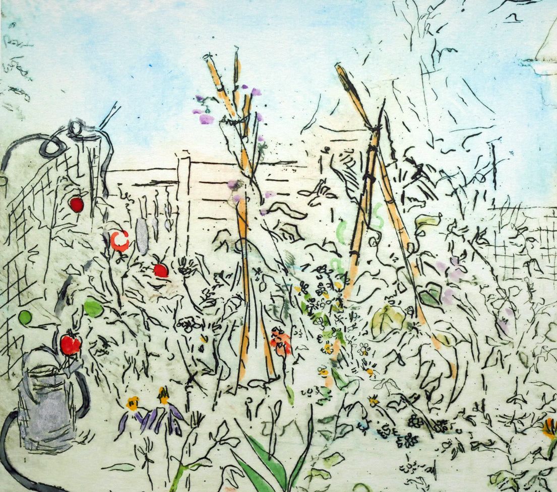 ジョアン アイザック（Joanne ISAAC）「Garden－July 7月のガーデン