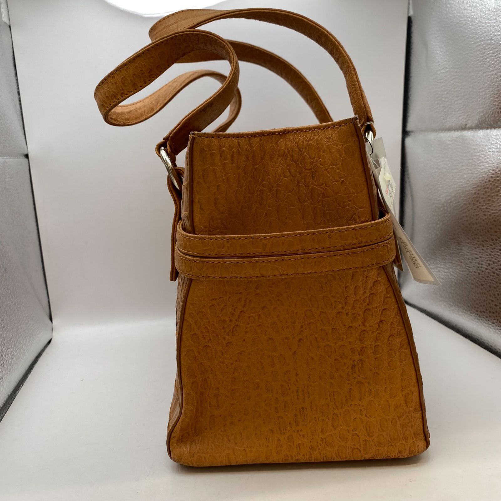 中古】GAIMAN GENUINE カイマンクロコ ハンドバッグ タグ付き - メルカリ