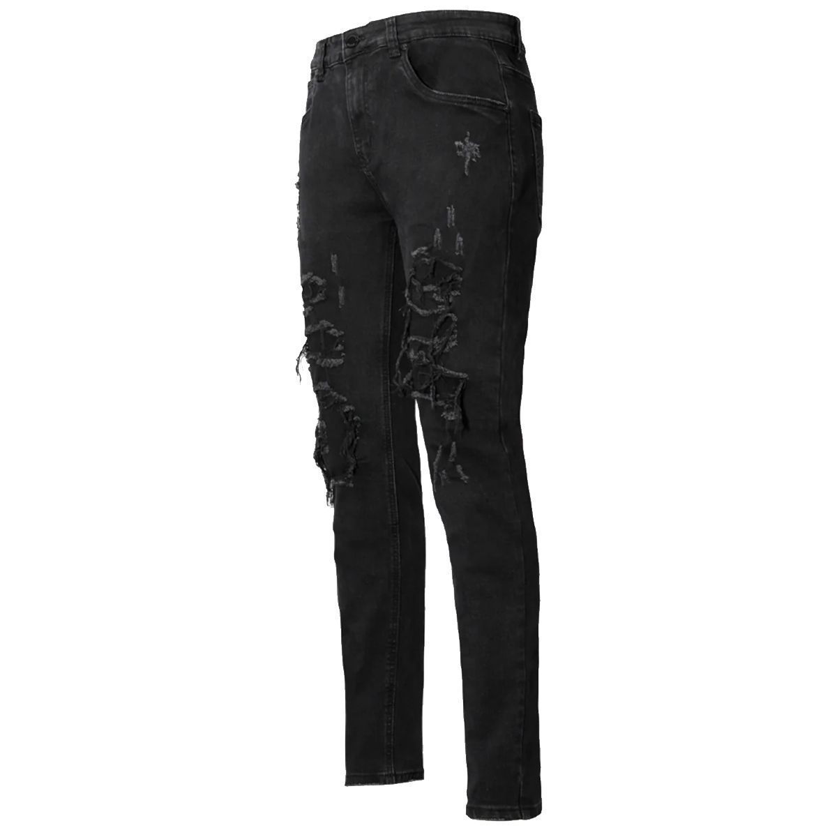 LA ヴィクトリアス エルエー DL 1119 RIP REPAIR DENIM JEANS サイズ32 34メンズ ボトムス ストレッチ デニム パンツ