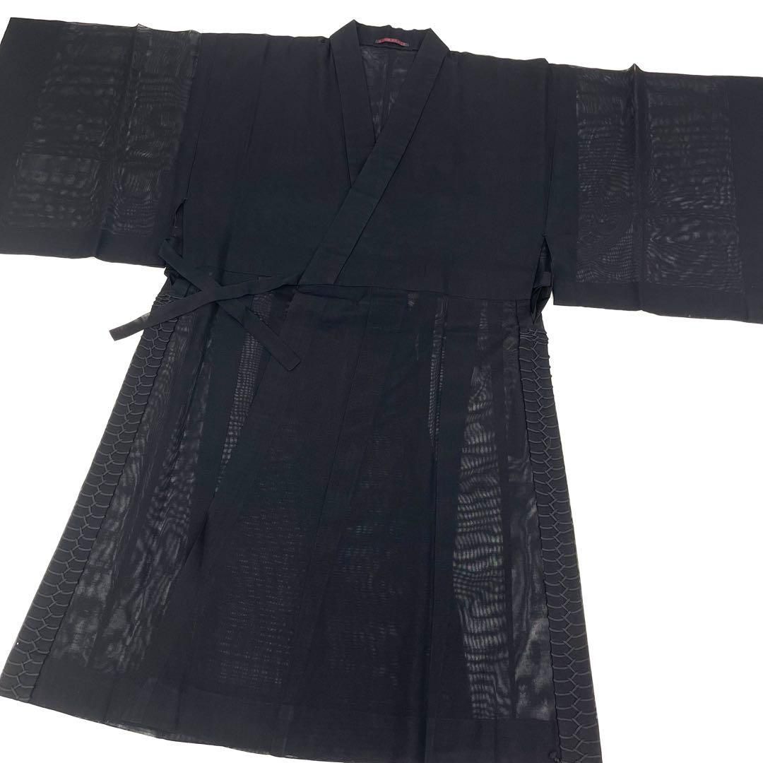 着物と帯 時流】M25829s◇男性用 夏法衣◇京都 川勝法衣店 謹製 御黒衣 
