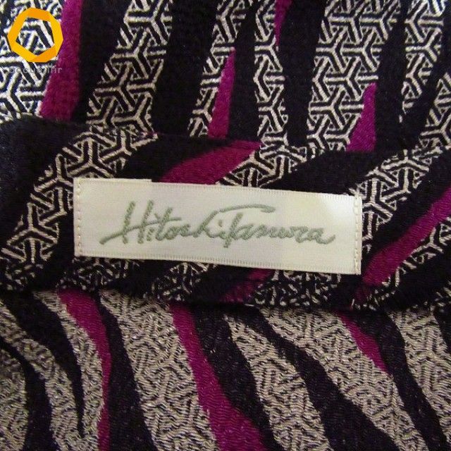 anc シセンドウ ヒトシタムラ 詩仙堂 BY HITOSHI チュニック 黒 紫