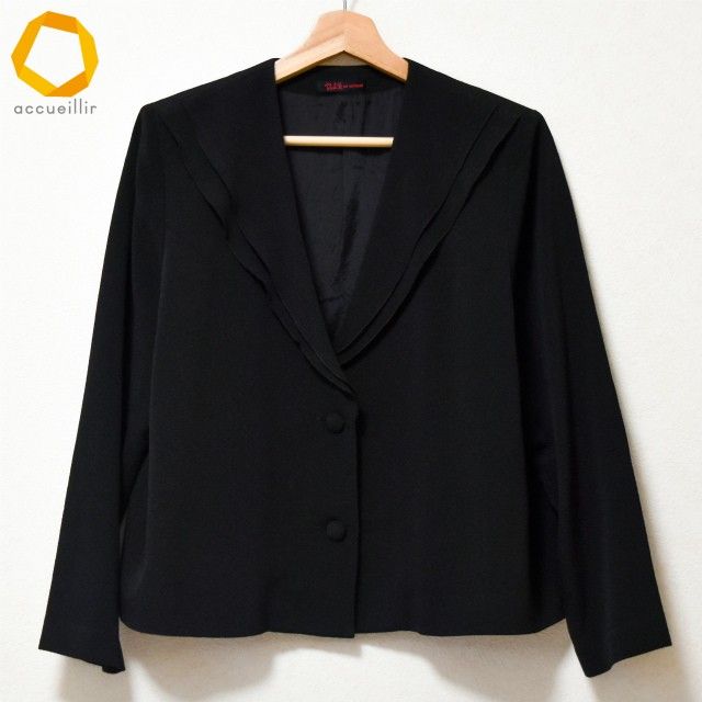 anc シセンドウ 詩仙堂 ジャケット 黒 ちりめん シンプル 日本製