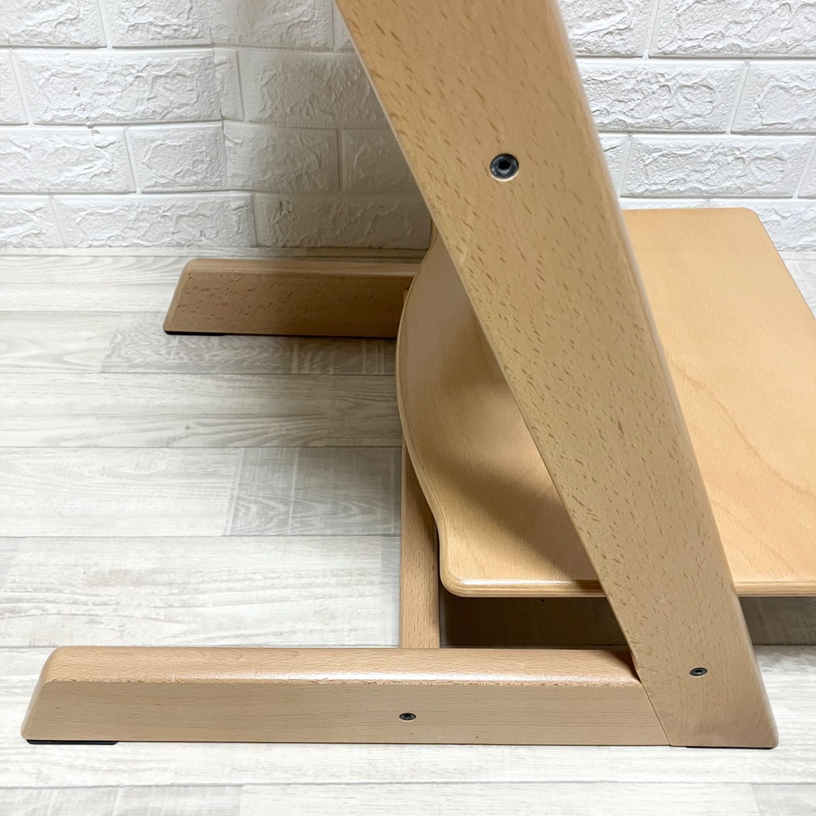 美品・人気色】ストッケ トリップトラップ ナチュラル シリアル6 良品