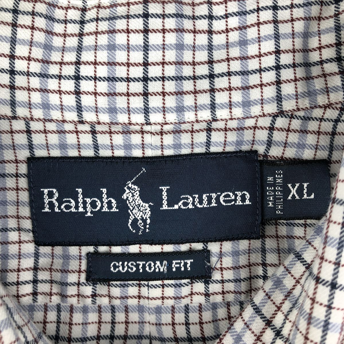 古着 ラルフローレン Ralph Lauren CUSTOM FIT 長袖 ボタンダウン