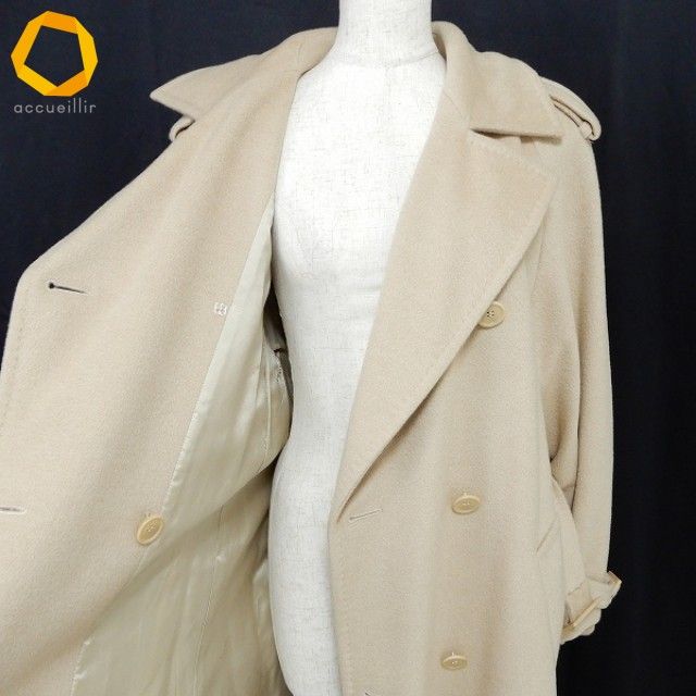 wnc マックスマーラ Maxmara ロング コート 40 ベージュ系 キャメル