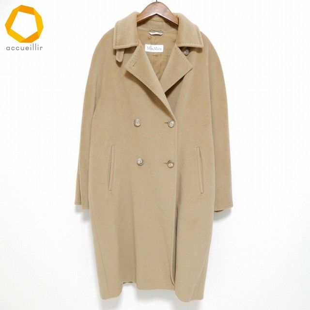 wnc マックスマーラ Maxmara コート 42 キャメル色 カシミヤ混 ロング