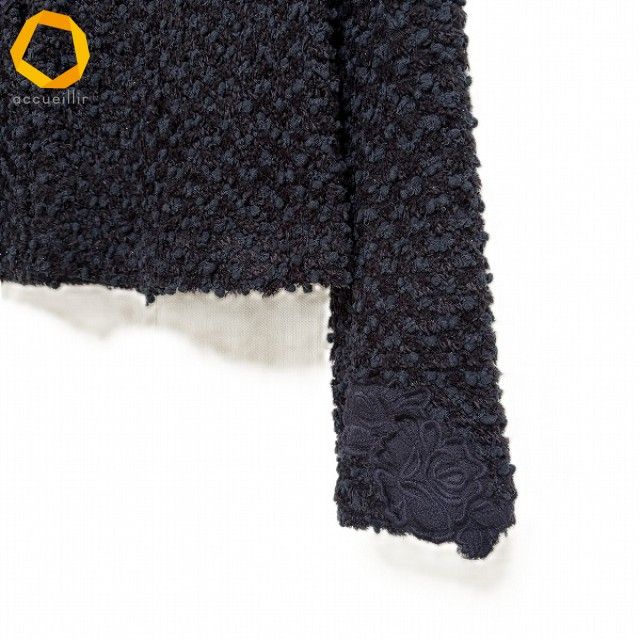 wnc インゲボルグ INGEBORG カーディガン 9 紺系 ラメ ニット