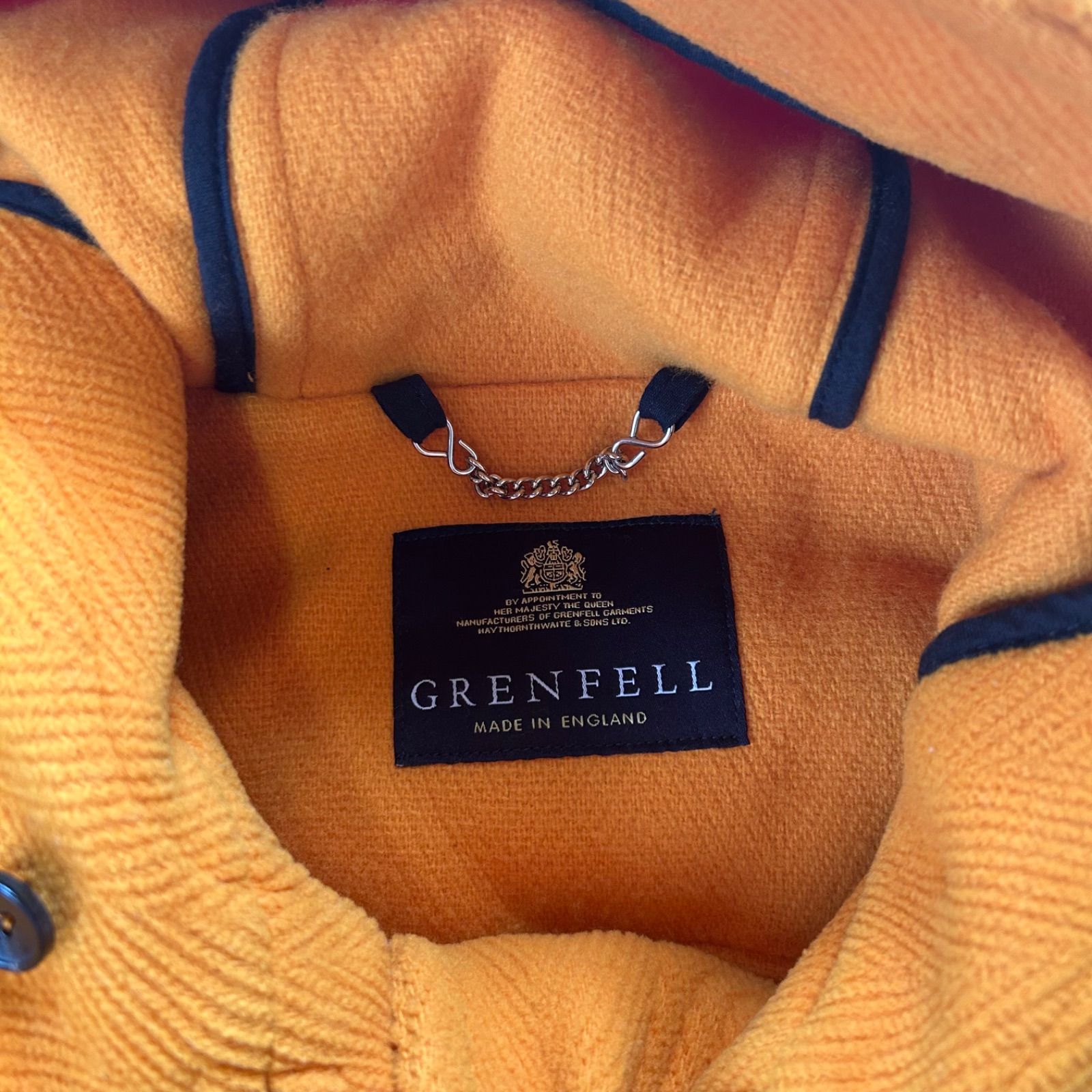 GRENFELL グレンフェル 英国製 ロング ヘリンボーン フーディ ダッフル