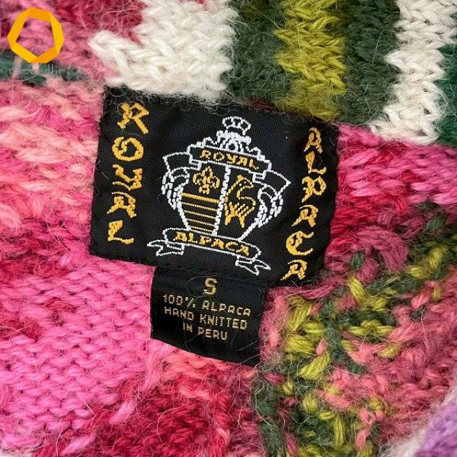 wnc ロイヤルアルパカ Royal Alpaca ジャケット カーディガン S 白