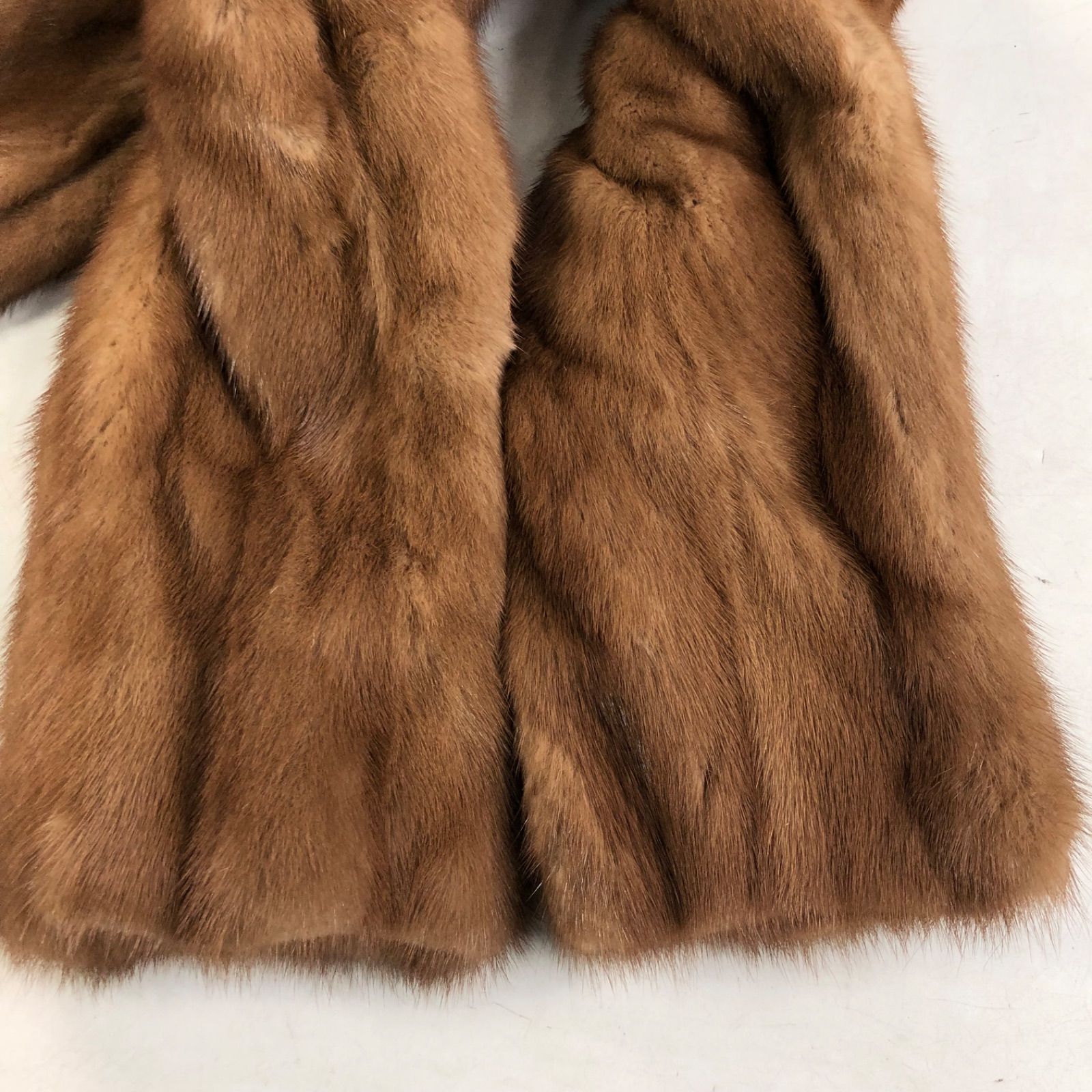 A1204-19-5 ミンクファー レディース コート ブラウン系 高級 ハイ