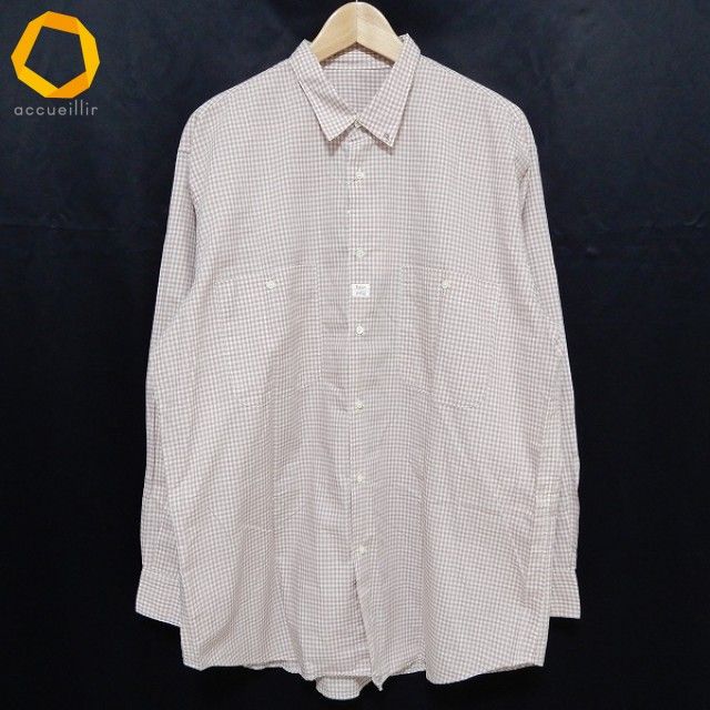 anc パパス Papas 長袖シャツ L ギンガムチェック メンズ 959555