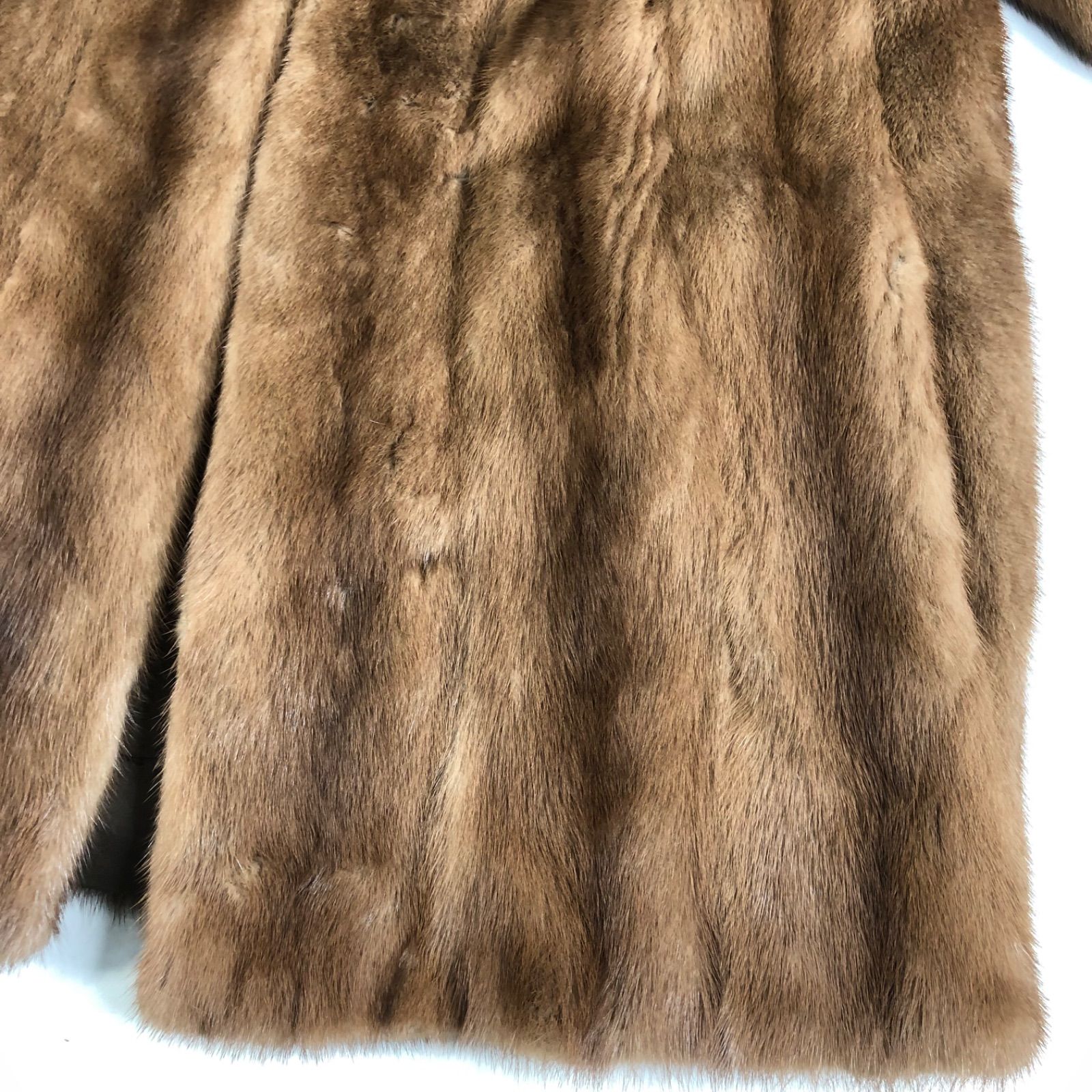 A1204-19-5 ミンクファー レディース コート ブラウン系 高級 ハイ