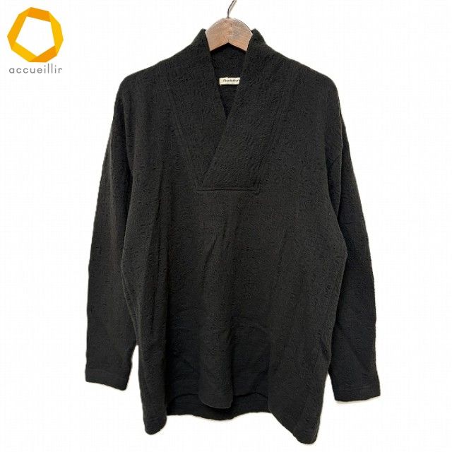 wnc プランテーション Plantation チュニック M 黒 カットソー ウール レディース 961742