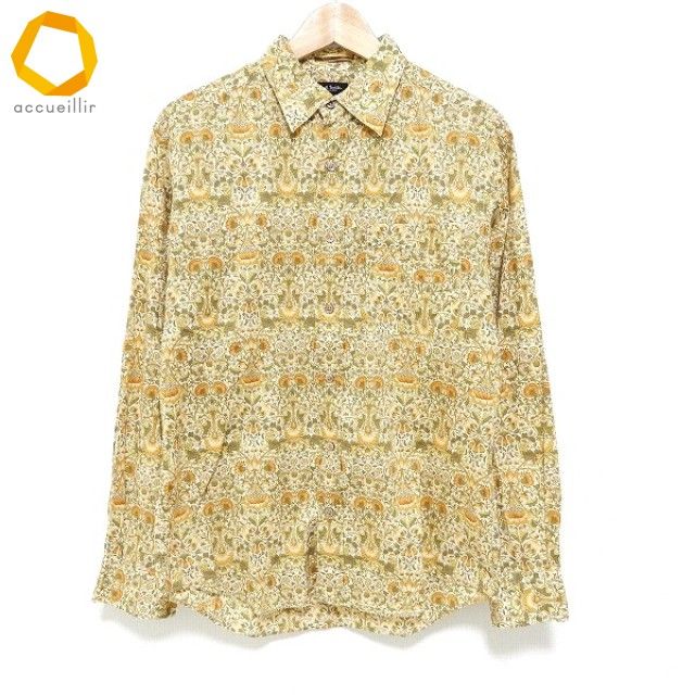 anc ポールスミス PaulSmith 長袖シャツ L 総柄 花 ボタニカル柄 メンズ 974655