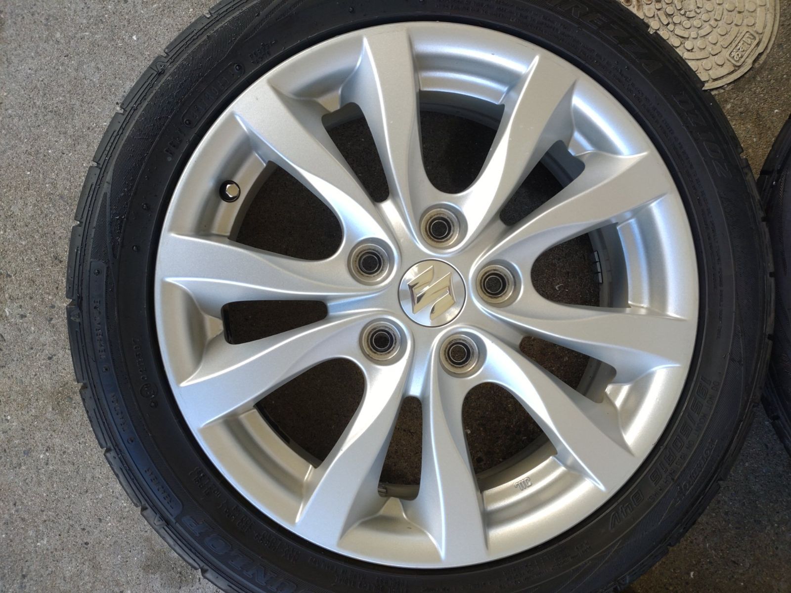 SUZUKI スズキ スイフト ZC 31 ホイール 16 6 0 J 50 PCD 114 3 5 H ＆ダンロップ DIREZZA DZ 102 195 R 4本