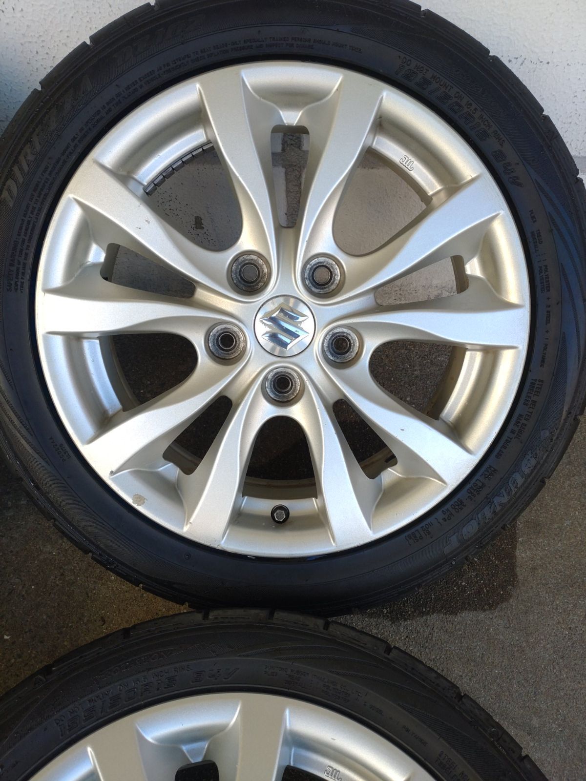  SUZUKI スズキ スイフト ZC 31 ホイール 16 6 0 J 50 PCD 114 3 5 H ＆ダンロップ DIREZZA DZ 102 195 R 4本 16インチ タイヤ ホイールセット