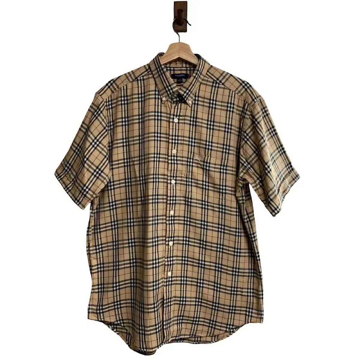 バーバリー ノヴァチェック 半袖 シャツ L