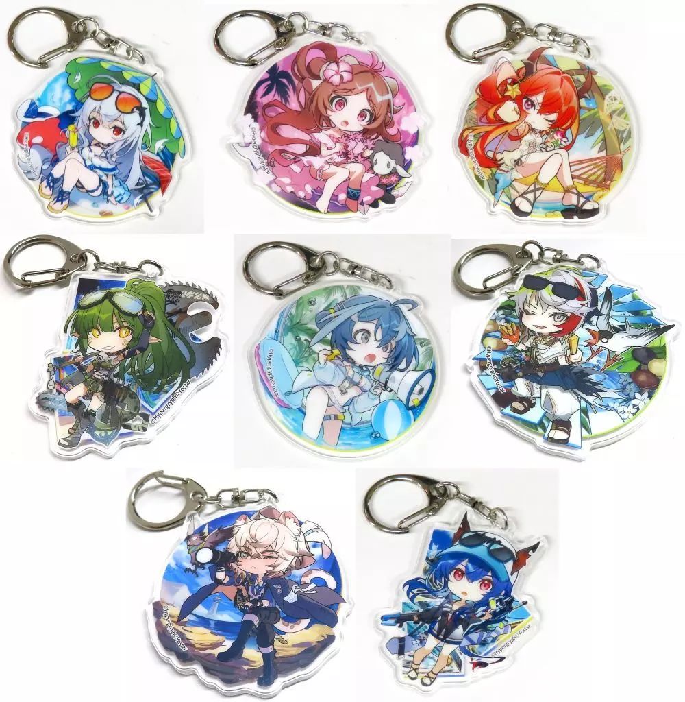 中古】キーホルダー 全8種セット 「アークナイツ ランダムアクリル