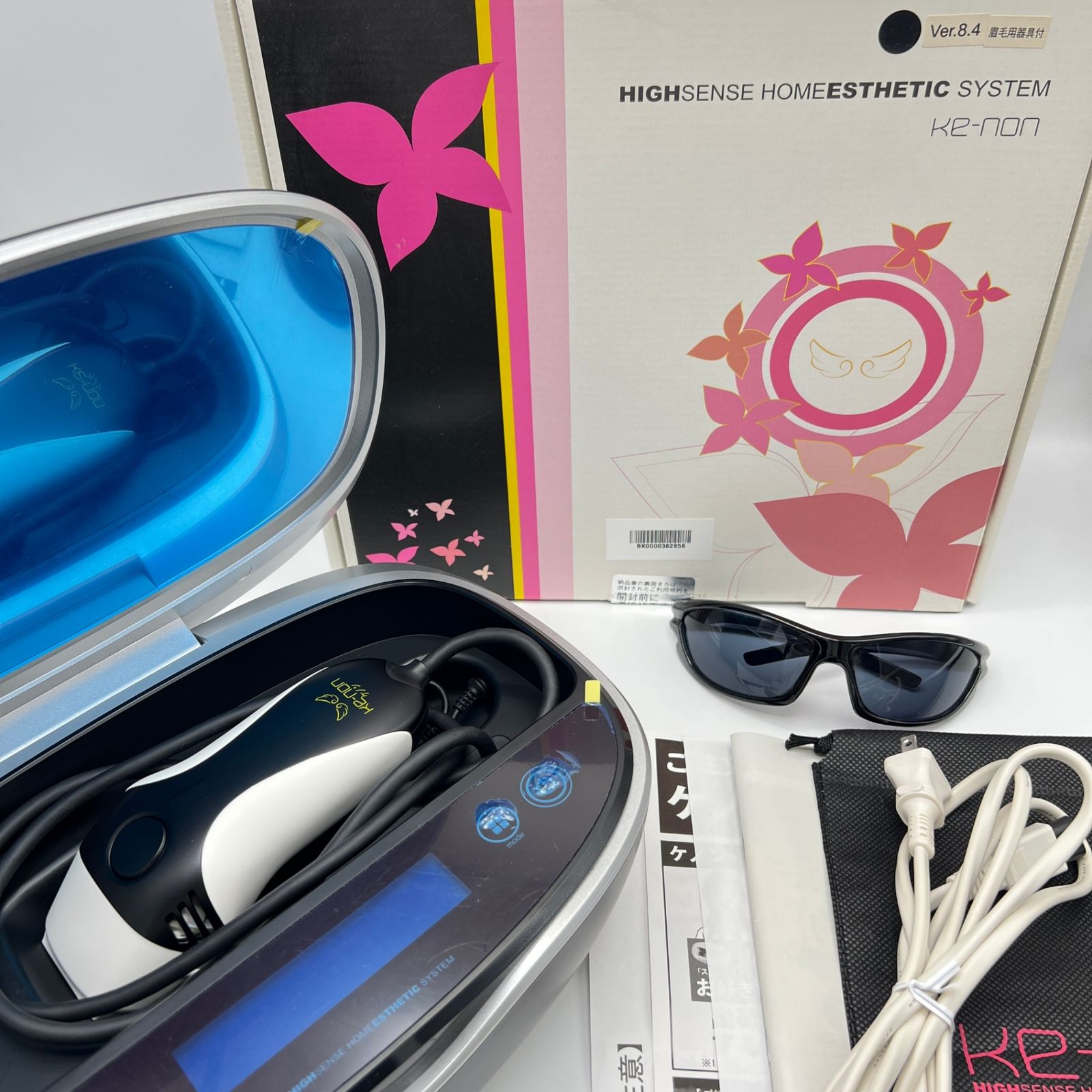 最終値下げ　ケノン ver 8.4スーパープレミアム 脱毛器　残97.6% 美品】ケノン Ver.8.4 眉脱毛あり スーパープレミアムカートリッジ付き