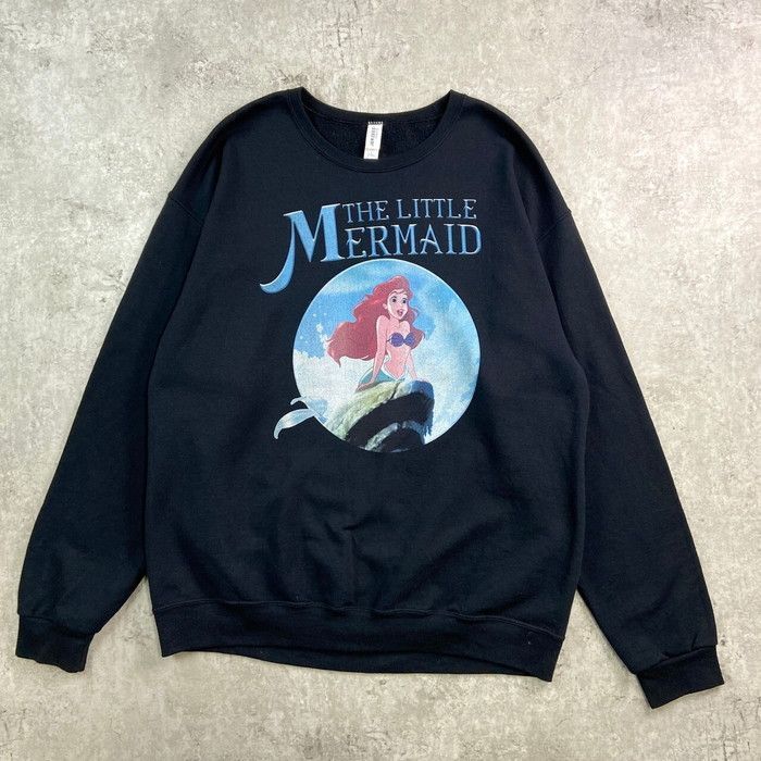 【Lサイズ】ディズニー　スウェット　リトルマーメイド　アリエル　アメリカ　古着 DISNEY ディズニーTHE LITTLE MERMAID リトルマーメイド アリエル
