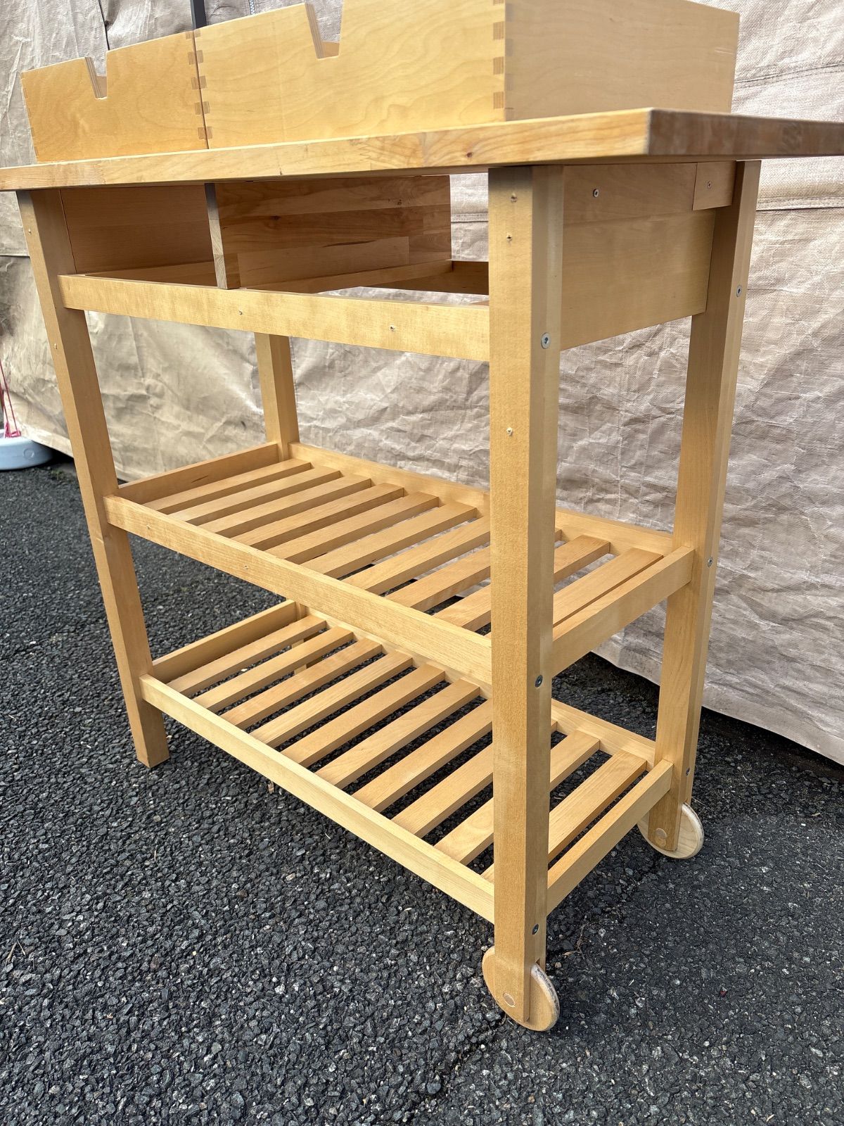 🪵 IKEA FÖRHÖJA フォルホイア キッチンワゴン イケア 木製 家具