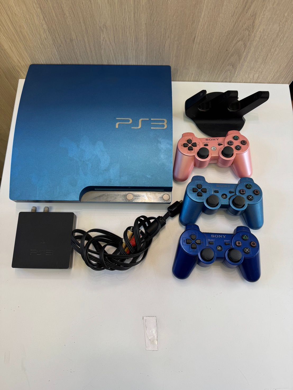 品 PS 3 CECH-3000 B スプラッシュ ブルー コントローラー3点セット