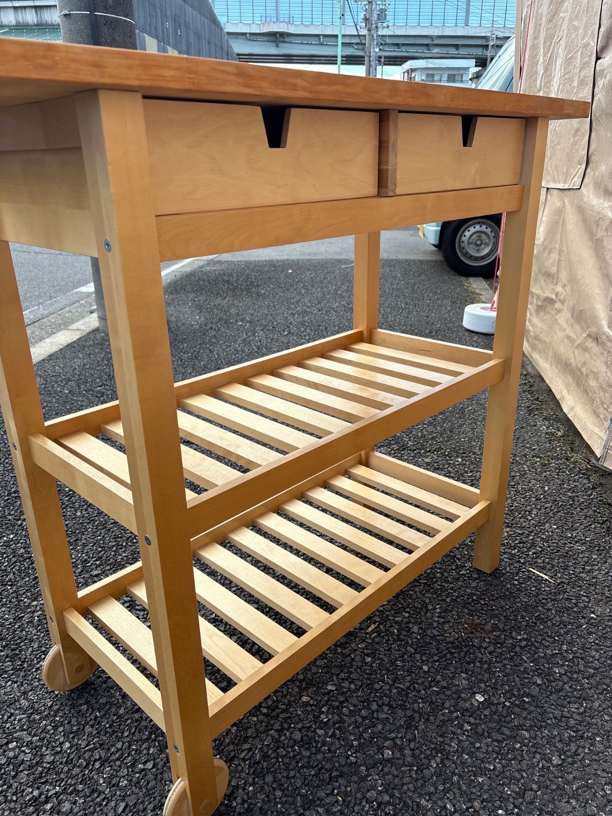 🪵 IKEA FÖRHÖJA フォルホイア キッチンワゴン イケア 木製 家具