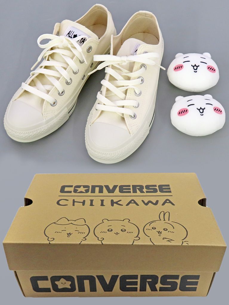 シューズ ちいかわ スニーカー ALL STAR MC OX ホワイト 24.0 cm なんか小さくてかわいいやつ×CONVERSE