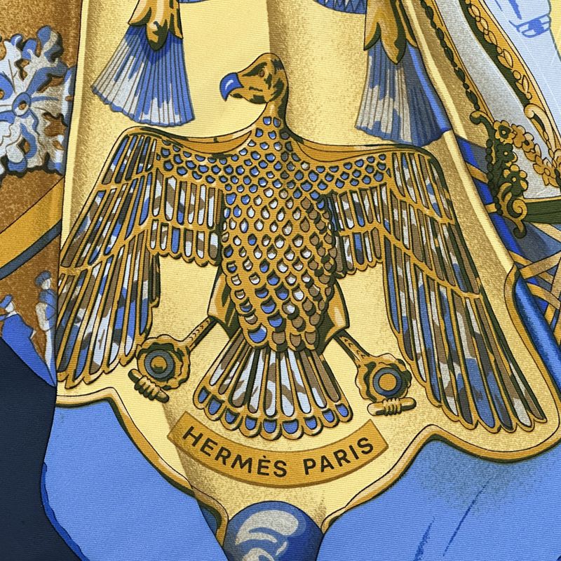 エルメス HERMES スカーフ カレ90 Soleil de Soie シルクの太陽
