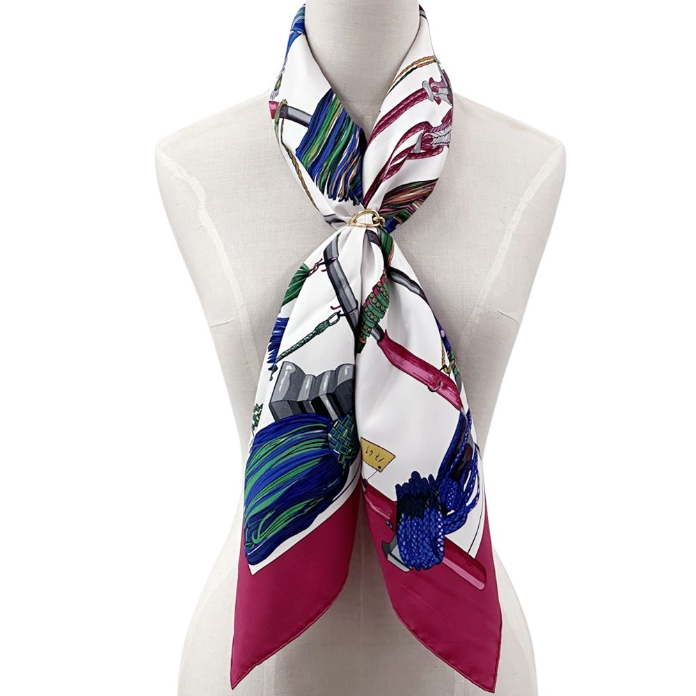 エルメス HERMES スカーフ カレ90 PASEMENTERIE 紐飾り レディース