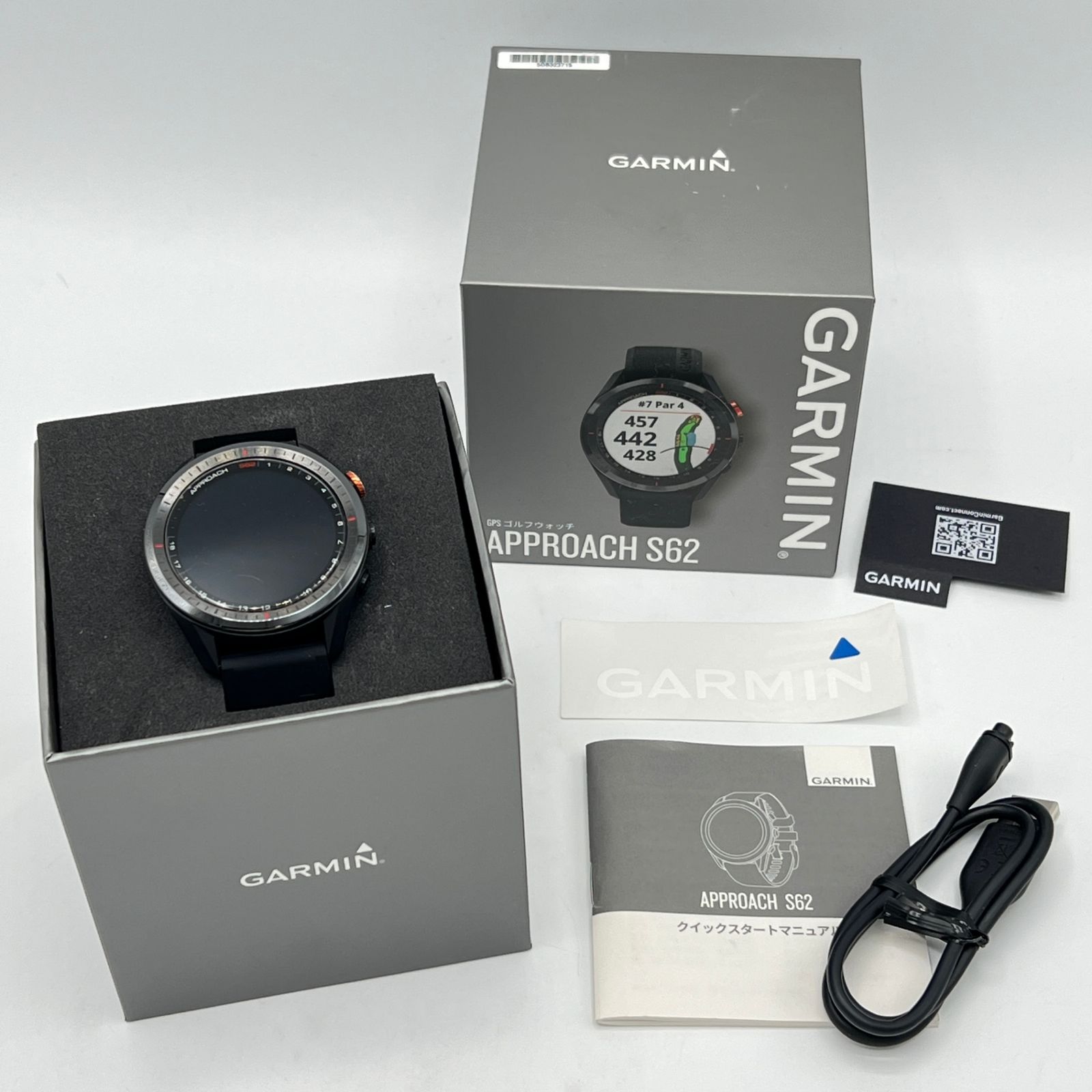 美品】GARMIN Approach S62 Black 010-02200-20 ゴルフナビ スマート