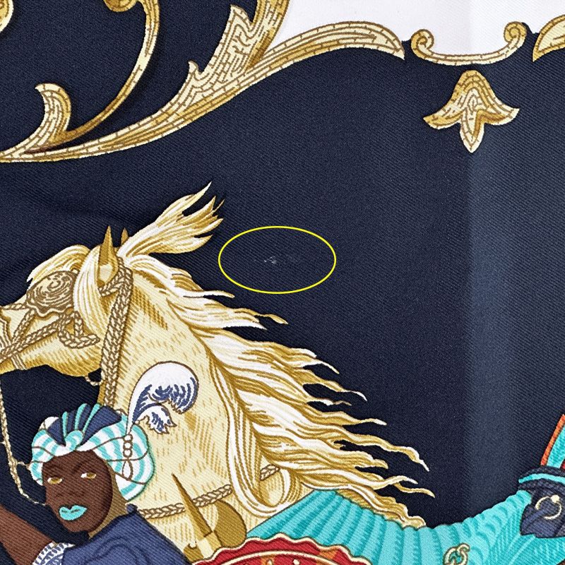 HERMES エルメス カレ90 Cheval Turc トルコの馬 シルク スカーフ