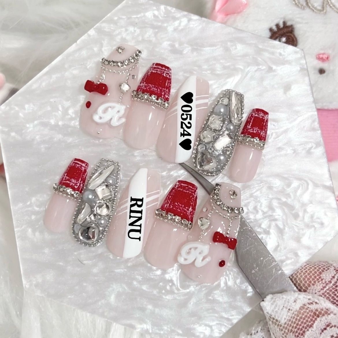 ネイルチップ ┋ ネイルチップオーダー ┋ 現品 ┋ 既製品 ┋ 赤ネイル