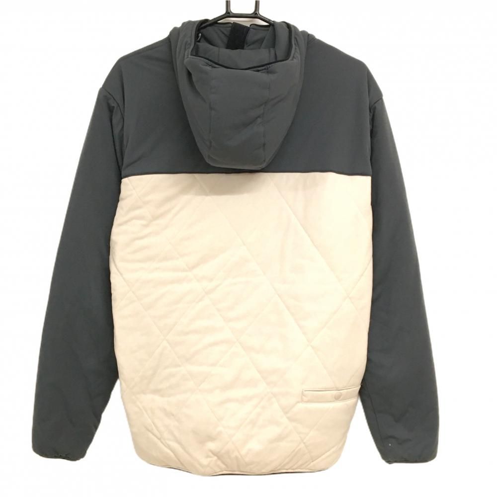 トラヴィスマシュー フード付き中綿ジャケット ベージュ×グレー バイ