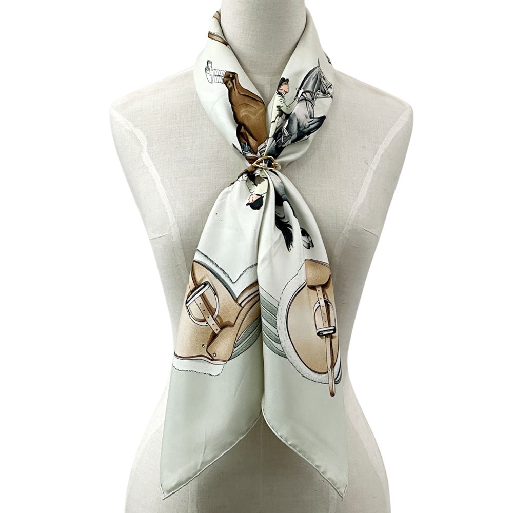 エルメス HERMES スカーフ カレ90 JUMPING ジャンピング レディース