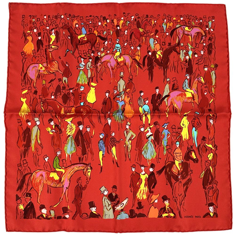 エルメス HERMES スカーフ プチカレ Paddock パドック レディース