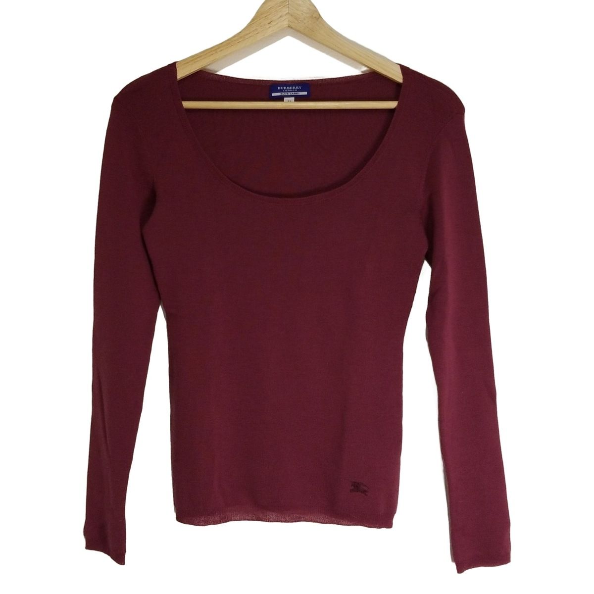 Burberry Blue Label バーバリーブルーレーベル 長袖カットソー サイズ38 M レディース - パープル ニット