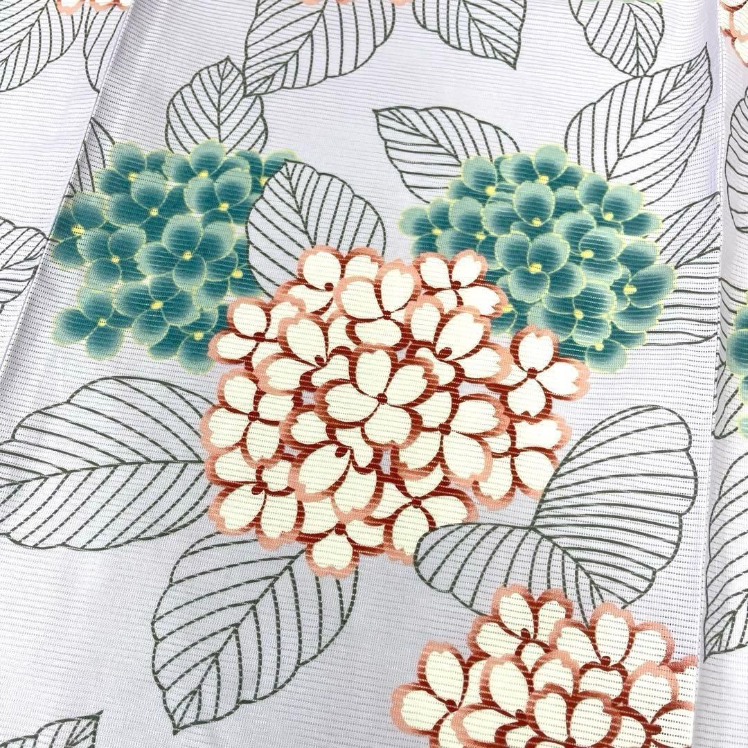 着物と帯 時流】Y25838st◇浴衣◇綿絽 未使用 綿100% 紫陽花 薄紫