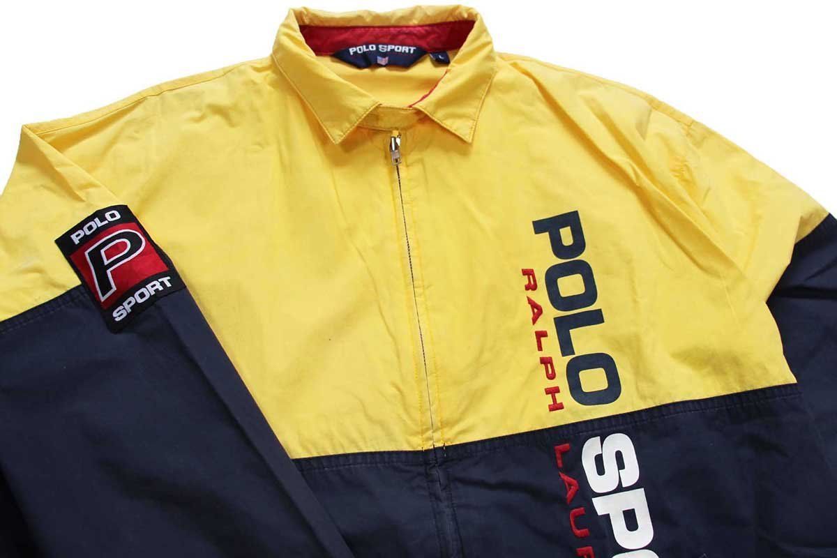 90s POLO SPORT ポロ スポーツ ラルフローレン チンスト付き ツートン