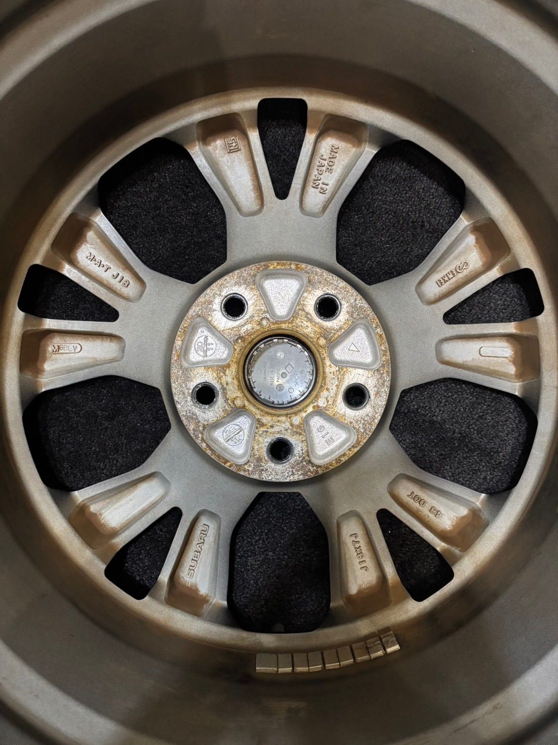  スバル SK フォレスター ENKEI製 18インチ 7 J 48 114 3 5 H アルミホイール 4本 1 K 965 18インチ ホイール