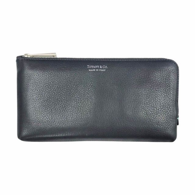 ティファニー TIFFANY & CO. レザー L字ファスナー ロング ウォレット