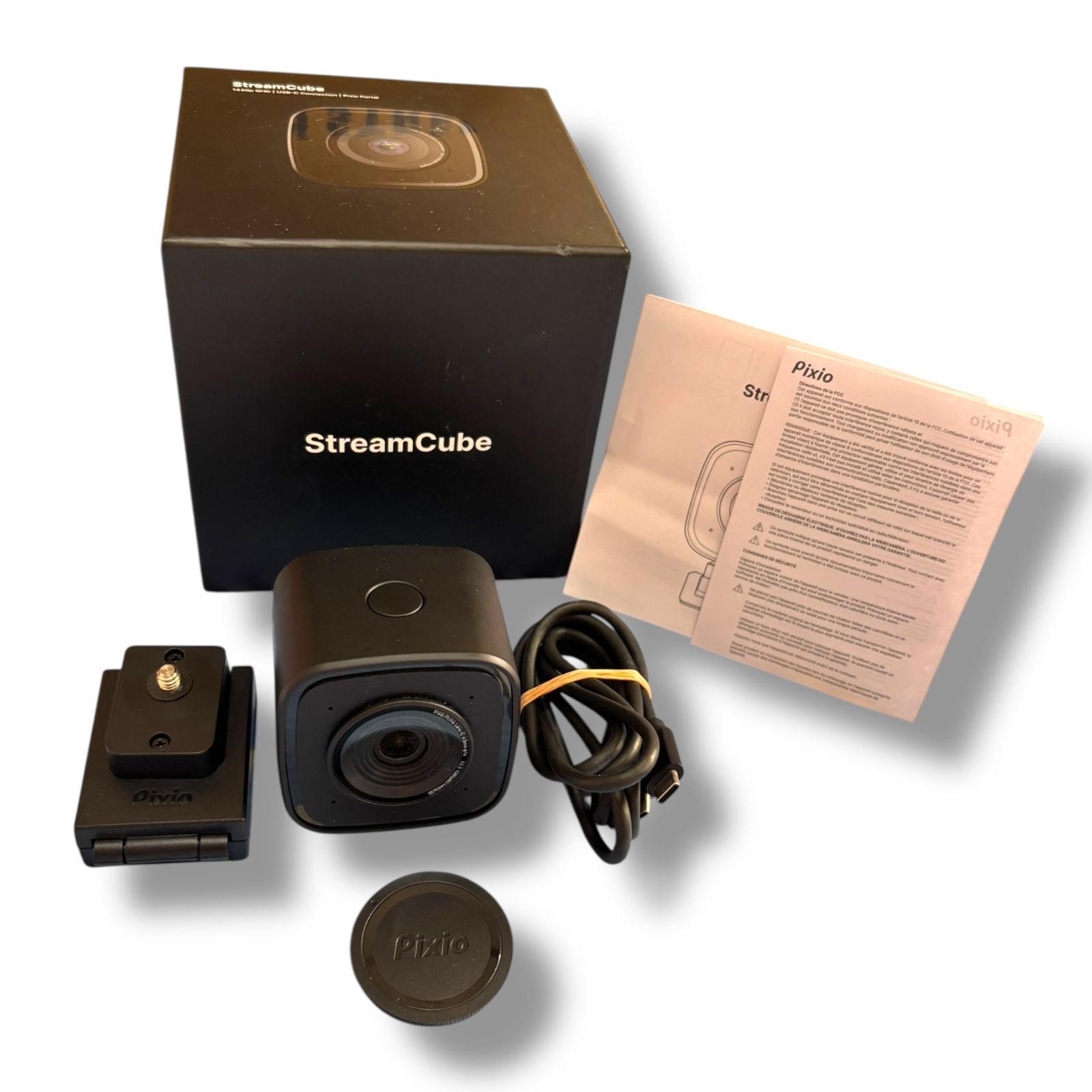 No,2831]Pixio WEBカメラ AI搭載 PXSC1 StreamCube 2K 1440p/30fps