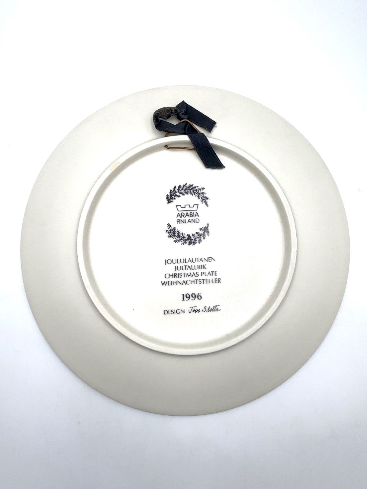 ARABIA アラビア イヤープレート クリスマスプレート 1996 飾り皿 箱